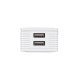 Мережевий ЗП 2Е Wall Charger USB-A Dual 2.4A White