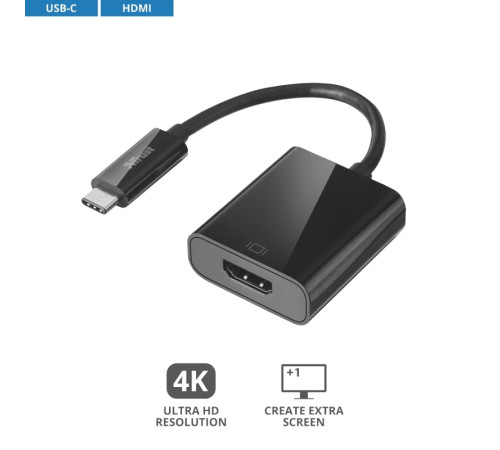 Перехідник Trust USB-C to HDMI BLACK