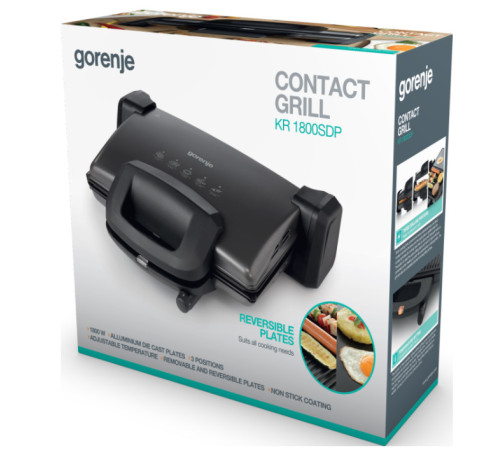 Електрогриль притискний Gorenje KR1800SDP