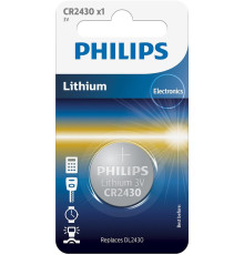 Батарейка Philips CR-2430 bat(3B) Lithium 1шт (CR2430/00B)