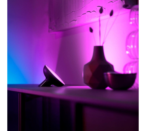 Розумний світильник Philips Hue Bloom 2000K-6500K Color Bluetooth чорний (929002376001)