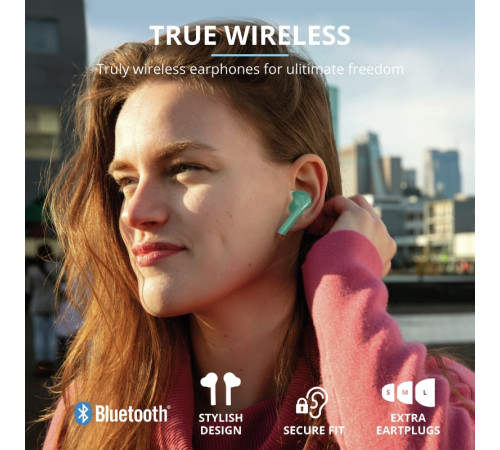 Навушники Trust Nika Touch True Wireless Mic Mint