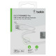 Кабель Belkin USB-A - Lightning силіконовий, з кліпсою, 1м, білий