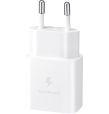 Мережевий зарядний пристрій Samsung 15W Power Adapter (w C to C Cable) White