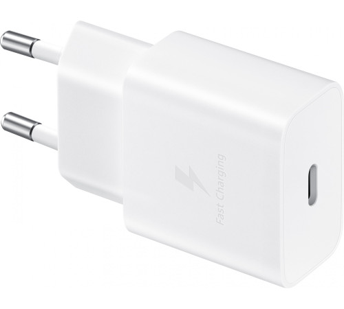 Мережевий зарядний пристрій Samsung 15W Power Adapter (w C to C Cable) White