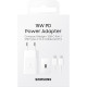 Мережевий зарядний пристрій Samsung 15W Power Adapter (w C to C Cable) White