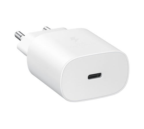 Мережевий зарядний пристрій Samsung 25W PD Wall Charger + Type-C Cable White