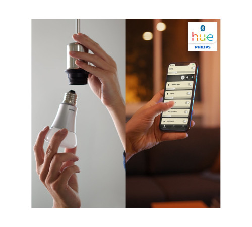 Світлодіодна лампа LED Philips LED Hue Single Bulb E27 9W(60W) 2700K Bluetooth Dim (929001821618)