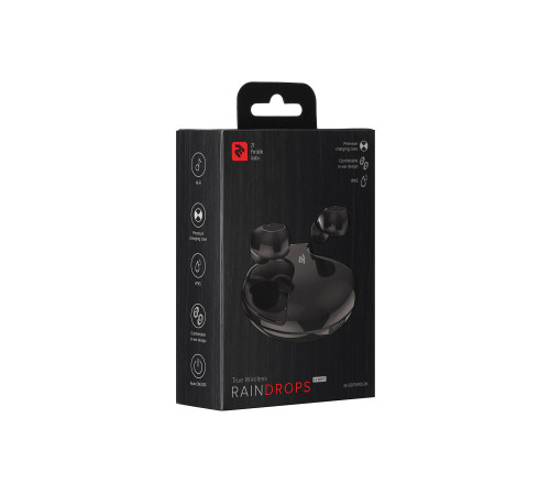 Навушники 2E RainDrops Light True Wireless Waterproof Mic Black