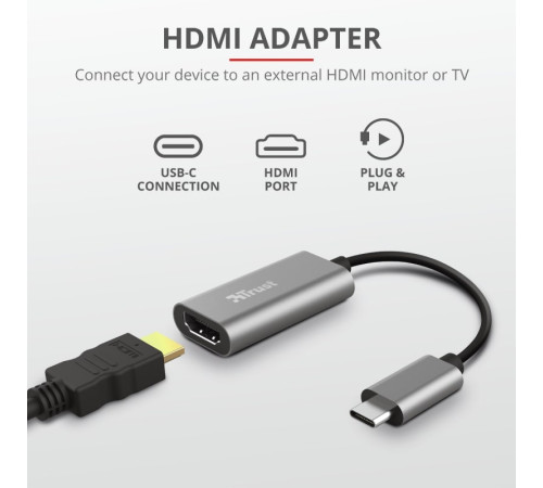Перехідник Trust Dalyx USB-C to HDMI Adapter