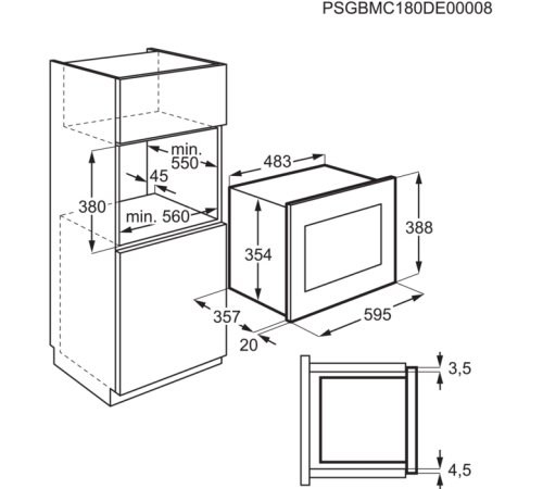 Встраиваемая микроволновая печь Electrolux LMS2173EMW