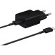 Мережевий зарядний пристрій Samsung 15W Power Adapter (w C to C Cable) Black