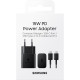 Мережевий зарядний пристрій Samsung 15W Power Adapter (w C to C Cable) Black