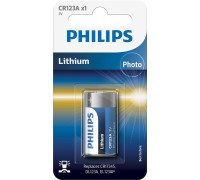 Батарейка Philips 16340 (CR-123A) bat(3B) Lithium 1шт (CR123A/01B)