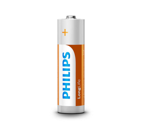 Батарейка Philips AA bat Carbon-Zinc 4шт LongLife (R6L4B/10)