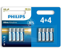 Батарейка Philips AA bat Alkaline 8шт Ultra (LR6E8B/10)