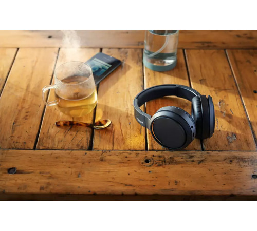 Навушники Philips TAH5205 Over-ear ANC Wireless Mic Чорний