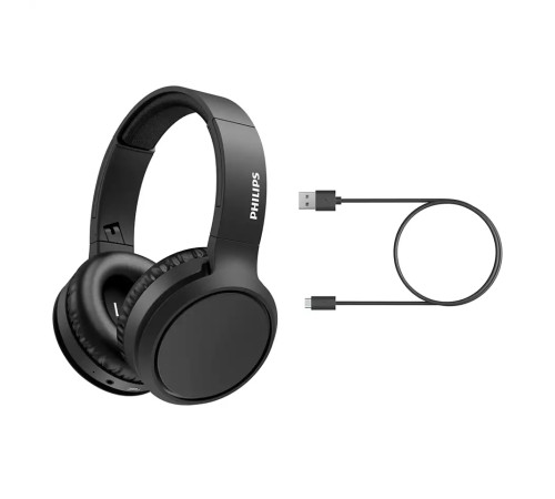 Навушники Philips TAH5205 Over-ear ANC Wireless Mic Чорний