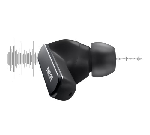 Навушники Philips TAT5506 TWS ANC Pro IPX5 Touch control Mic Чорний