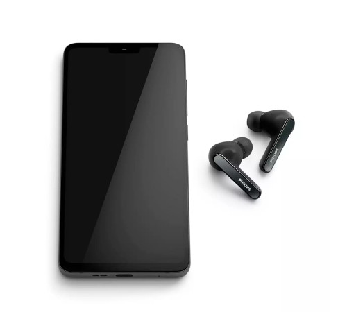 Навушники Philips TAT5506 TWS ANC Pro IPX5 Touch control Mic Чорний