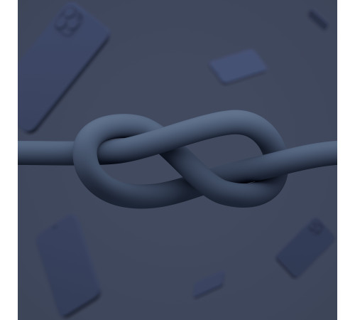 Кабель Belkin USB-A - Lightning силіконовий, з кліпсою, 1м, синій