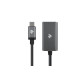 Адаптер 2Е Type-C - DisplayPort, Alluminum, 0.2m