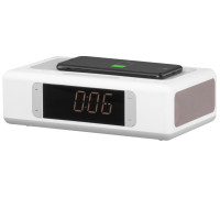 Мультимедійна акустика 2E SmartClock Wireless Charging White (2E-AS01QIWT) (2E-AS01QIWT)