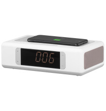 Мультимедійна акустика 2E SmartClock Wireless Charging White (2E-AS01QIWT) (2E-AS01QIWT)