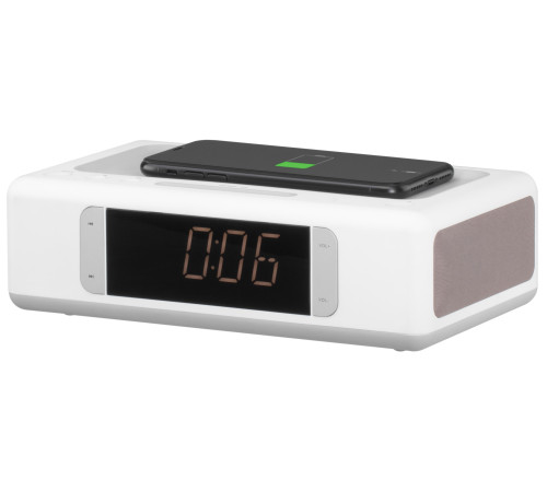 Мультимедійна акустика 2E SmartClock Wireless Charging White (2E-AS01QIWT) (2E-AS01QIWT)